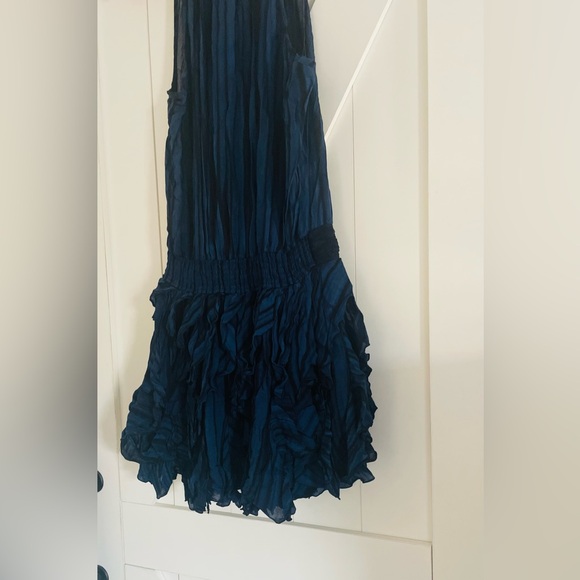 Poupette St. Barth Beline Blue Printed Mini Dress - Picture 5 of 7